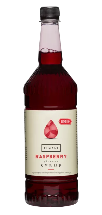 Simply Sugar Free Raspberry Syrup - 1 Litre - Coffee Supplies